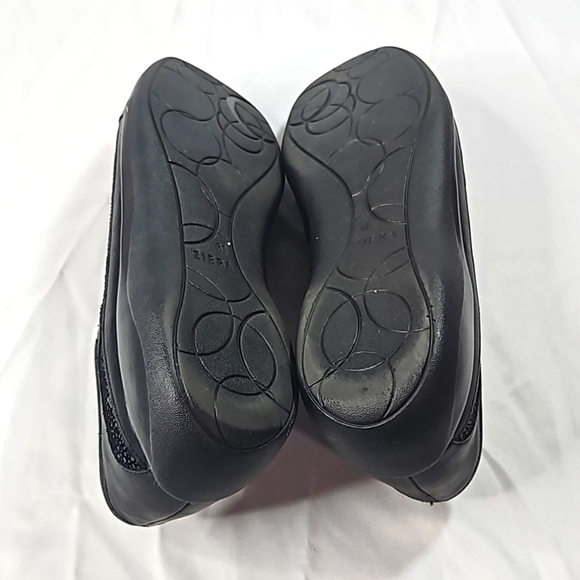 ZIERA Jump Leather/Suede Black Womens Loafers Size 38/7.5 - Picture 4 of 7